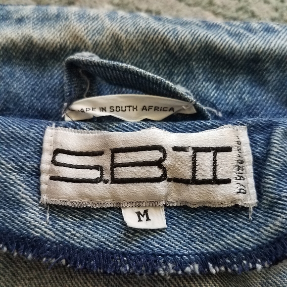 S.B.II By Bitterman SML Authentic Vintage 80's Jean Jacket Size M - Picture 10 of 12